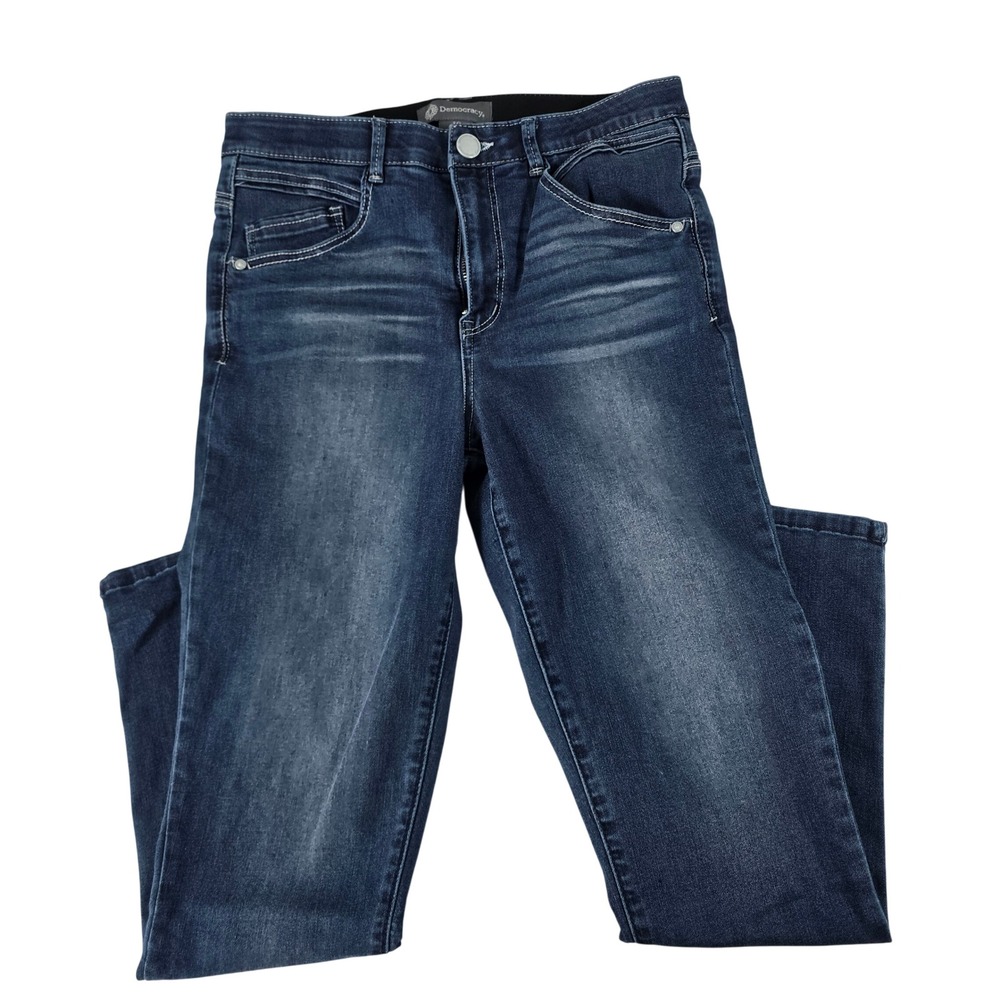 Democracy Women 10 Ab Technology Skinny‎ Jeans Dark Wash Indigo BN2468F9NG